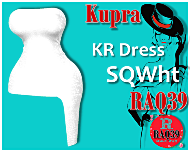 [R39] Kupra KR Dress SQWht