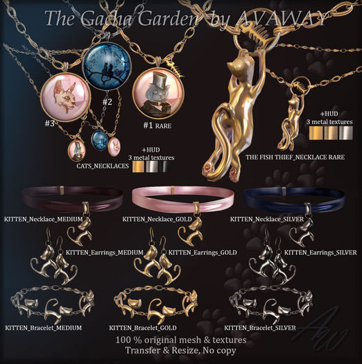 *AvaWay* KITTEN_Bracelet_GOLD