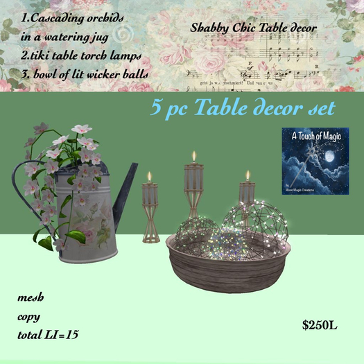 Shabby Chic Table decor-Box