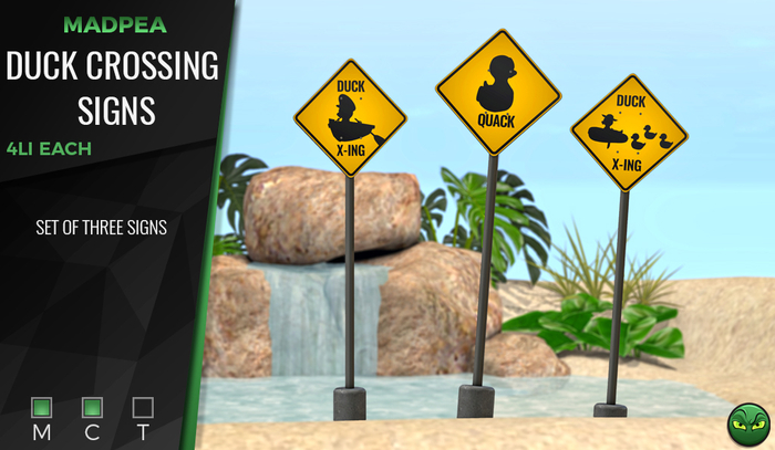 MadPea Duck Crossing Signs