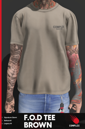 [COMPLEX] F.O.D TEE - BROWN