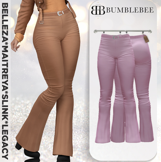 Bumblebee - Vandal Belted Pants - Azalea