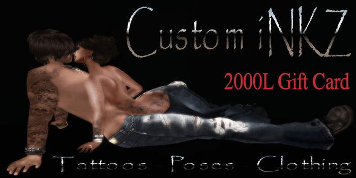 Custom iNKZ 2000L Gift Card