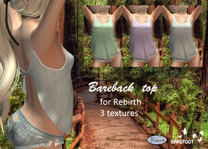 3 Bareback coton top for Rebirth - set3