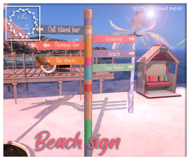 C*Beach sign