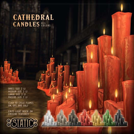 ::Static:: Cathedral Candles {Megapack}