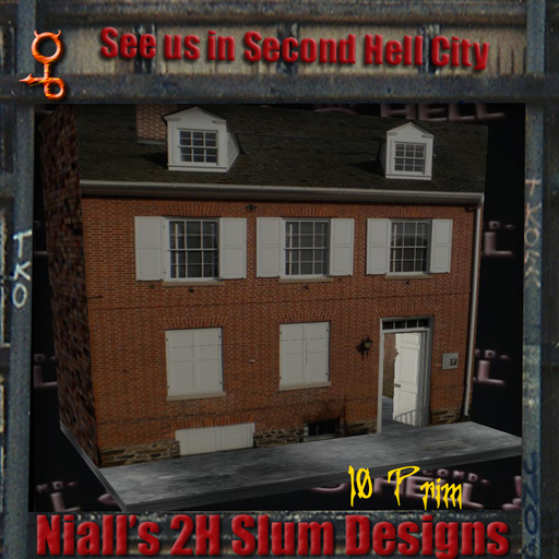 2H Building - White Shuttered Colonial (20x15)