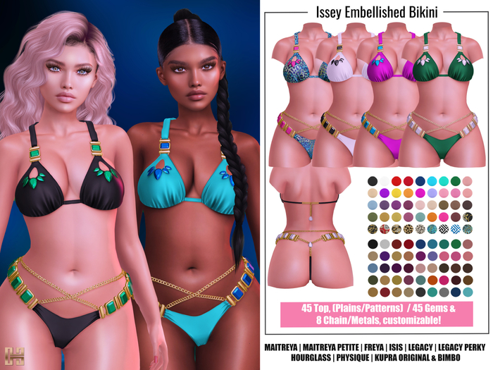 [hh] Issey Embellished Bikini