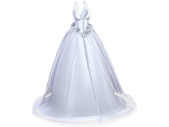Sweet Thing. Duchess Gown - White