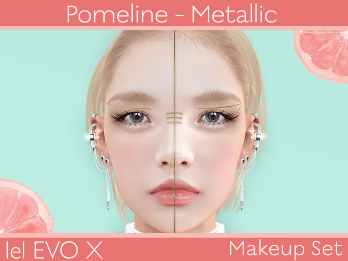 ( Pomeline ) - Metallic Lines - Gold Set (LeL EvoX)