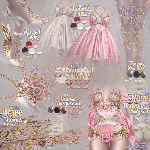 :Moon Amore: Ethereal Time / Dolores Dress - SNOW
