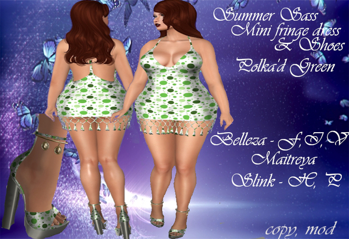 Summer Sass Polka'd Green