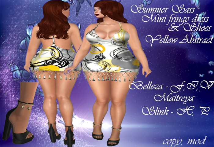 Summer Sass Yellow Abstract