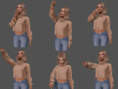 Second Life Marketplace - [H] Emote Hud Pack B
