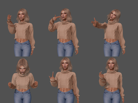 Second Life Marketplace - [H] Emote Hud Pack C