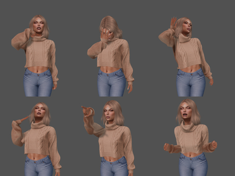 Second Life Marketplace - [H] Emote Hud Pack C