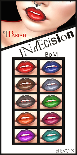 .:.Pariah.:. Indecison Lipsticks