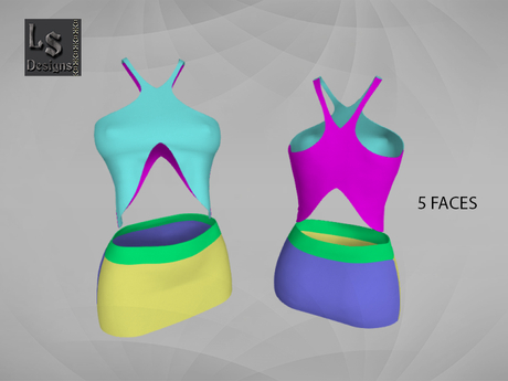 Second Life Marketplace - LS DESIGNS [0008] SKIRT AND TOP LEGACY FULL PERM