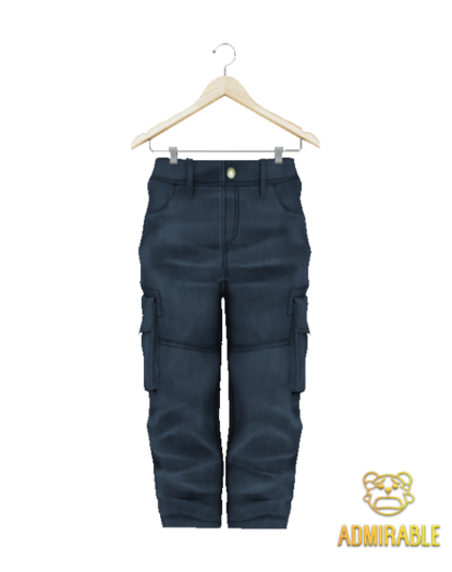 Admirable- Regular Cargo Pants.(Navy)