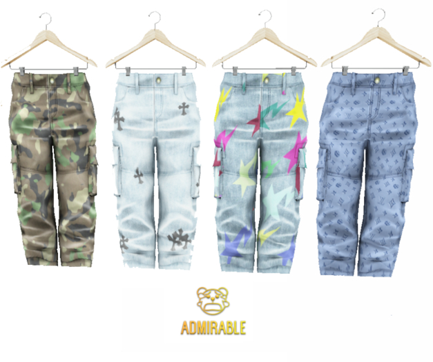 Admirable- Regular Cargo Pants.(Fatpack)