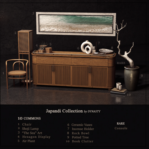 DYNASTY - Japandi Collection - Console RARE BOX