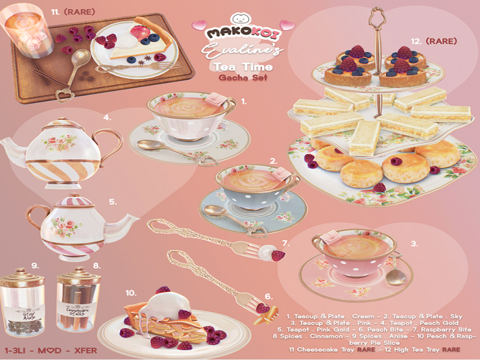 Makokoi . Evaline's Tea Time. 11. Cheesecake Tray RARE