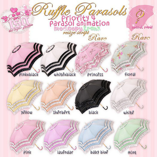 .tsg. Ruffle Parasol - Lavendar