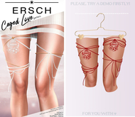 ERSCH - Caged Love Garters -red-