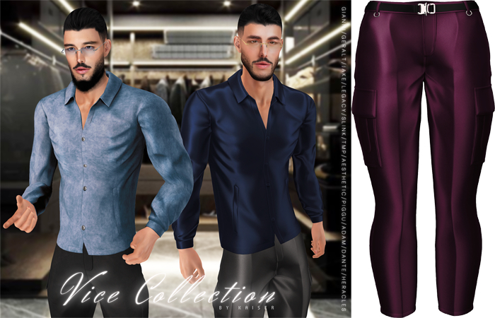 Kaiser - High-Rise Pants Satin Bordeaux