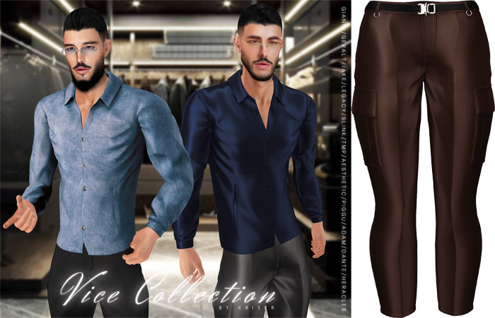 Kaiser - High-Rise Pants Satin Dark Brown