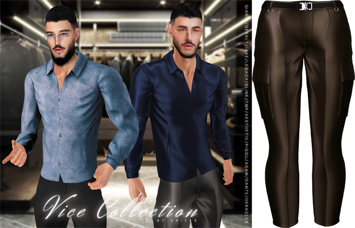 Kaiser - High-Rise Pants Satin Dirt Road