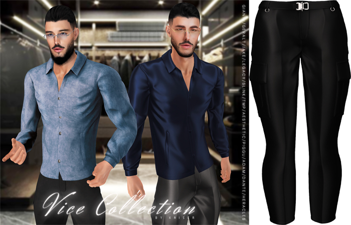 Kaiser - High-Rise Pants Satin Onyx