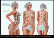 #PROMO#Delicatt Couture - Anika sexy dress - Blue
