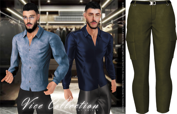 Kaiser - High-Rise Pants Suede Army Green