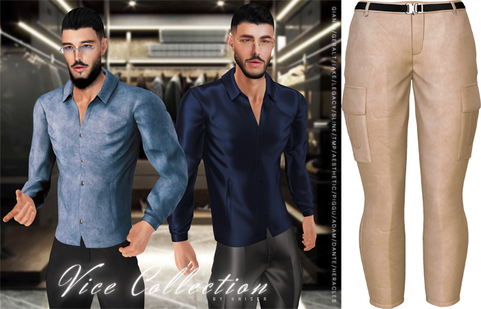 Kaiser - High-Rise Pants Suede Champagne