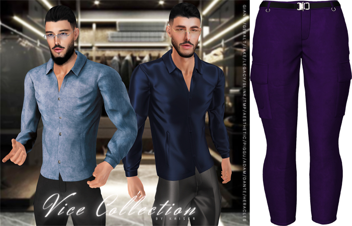 Kaiser - High-Rise Pants Suede Purple