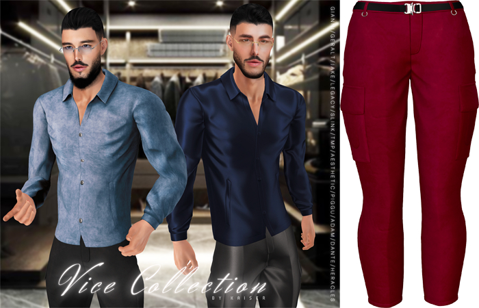 Kaiser - High-Rise Pants Suede Red