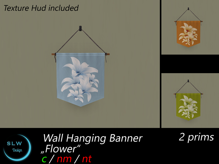 SLW Design - Wall Hanging Banner Flower