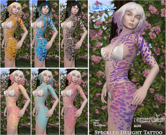 [0kt] Speckled Delight - Blue