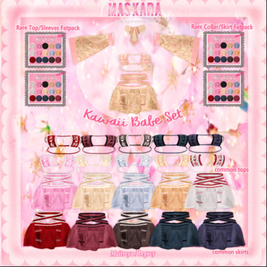 {MasKara} Kawaii Babe-Rare Set-Skirt/Collar Rare 1 M Lootbox