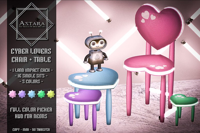 Astara - Cyber Lovers Chair + Table (Add Me)