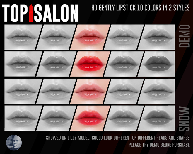 TOP1SALON - HD HARU LIPSTICK (Genus) DEMO