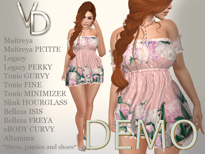 VD #025 Outfit Flower Pink DEMO