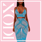 XODI - Shea Set - "TURQ TIE DYE"
