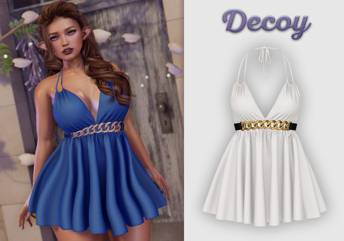 Decoy - Indira Dress: White - Maitreya Lara + Petite, Meshbody Legacy, Inithium Kupra