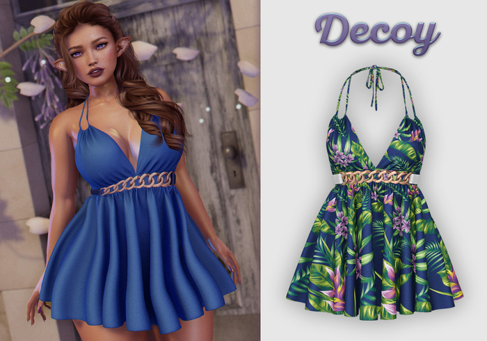 Decoy - Indira Dress: Tropical4 - Maitreya Lara + Petite, Meshbody Legacy, Inithium Kupra