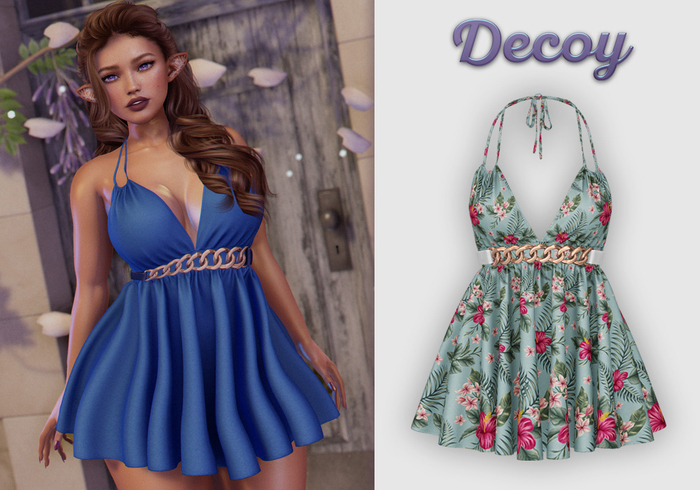 Decoy - Indira Dress: Tropical3 - Maitreya Lara + Petite, Meshbody Legacy, Inithium Kupra