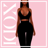 XODI - Shea Set- "BLACK KNIT"