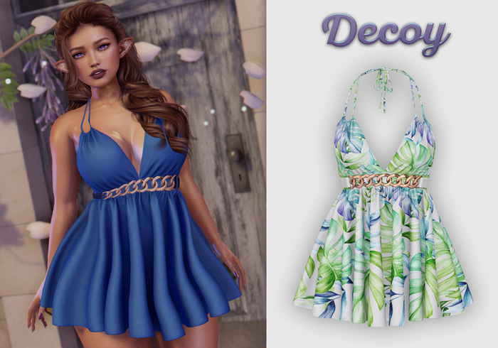 Decoy - Indira Dress: Tropical1 - Maitreya Lara + Petite, Meshbody Legacy, Inithium Kupra