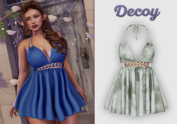 Decoy - Indira Dress: Tie Dye Green - Maitreya Lara + Petite, Meshbody Legacy, Inithium Kupra